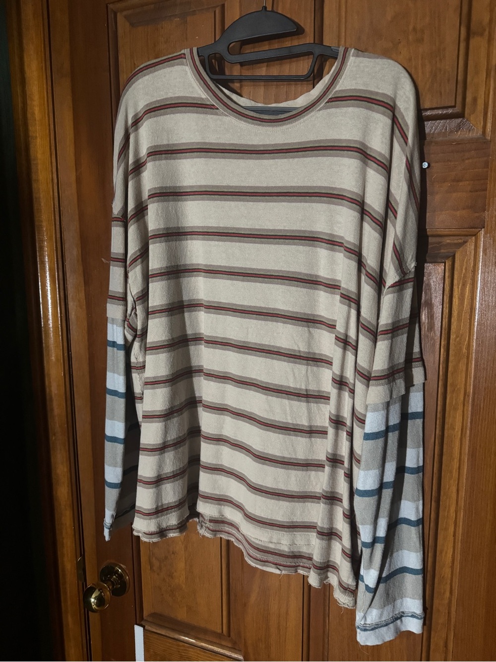 Free People Striped Long Sleeve Nina Tee